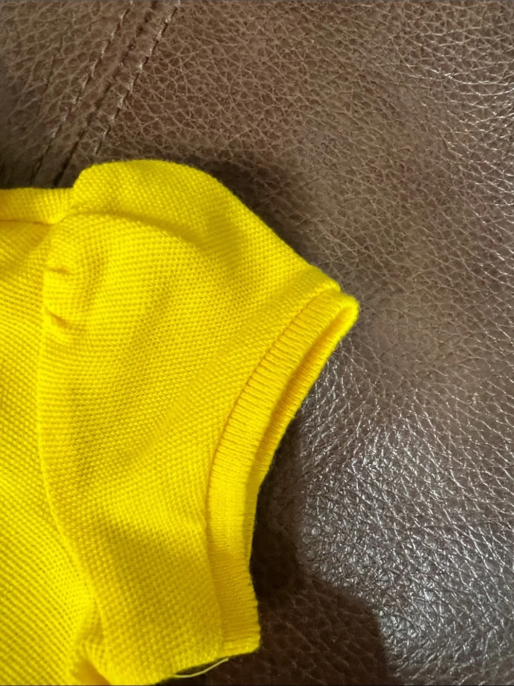 Ralph Lauren Bright Yellow Baby Polo Peplum Romper